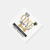 Herr ONEderful 1st Birthday Serviette (Ecke)