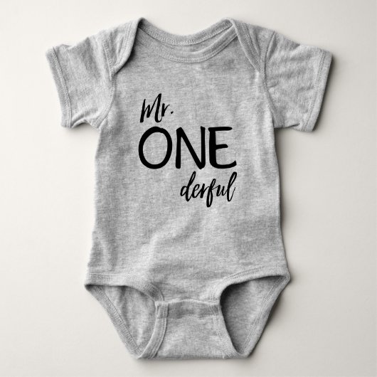 Herr Onederful Baby Strampler (Vorderseite)