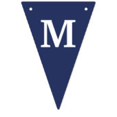 Herr Onederful Banner Navy & Silber mit 1 (Dritte Fahne)