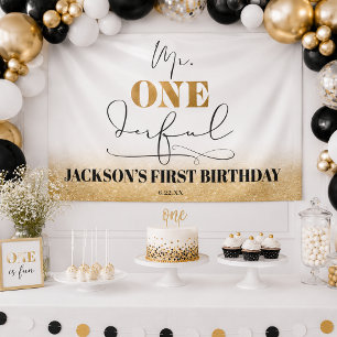 Herr Onederful Birthday Banner