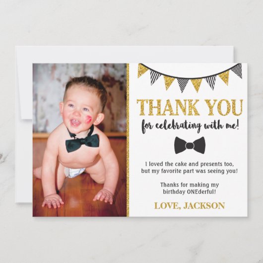 Herr ONEderful Birthday Danke, dass Sie eine Karte (Vorderseite)