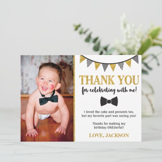 Herr ONEderful Birthday Danke, dass Sie eine Karte (Stehend Vorderseite)