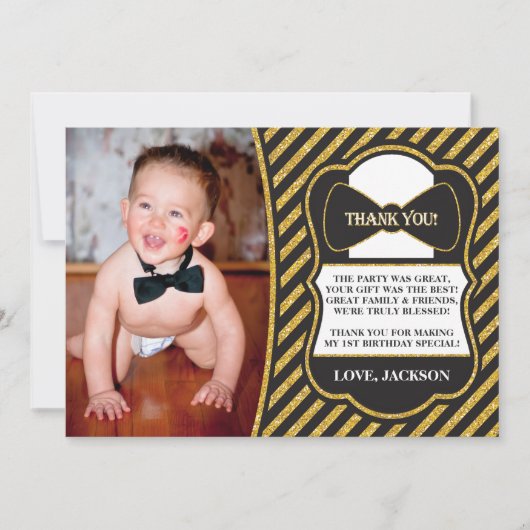 Herr ONEderful Birthday Dankeschön Karte (Vorderseite)