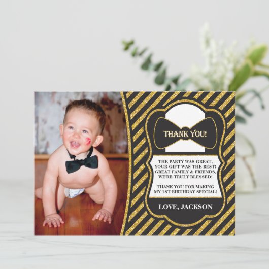 Herr ONEderful Birthday Dankeschön Karte (Stehend Vorderseite)