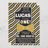 Herr ONEderful Birthday Einladung (Vorne/Hinten)