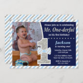 Herr ONEderful Birthday Einladung (Vorne/Hinten)