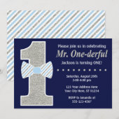 Herr ONEderful Birthday Einladung (Vorne/Hinten)