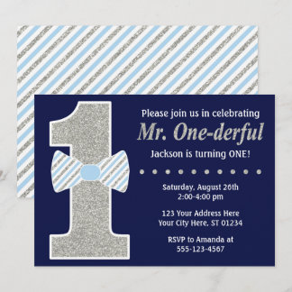 Herr ONEderful Birthday Einladung