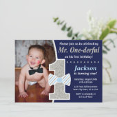 Herr ONEderful Birthday Einladung (Stehend Vorderseite)