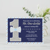 Herr ONEderful Birthday Einladung (Stehend Vorderseite)