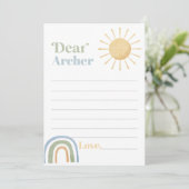 Herr Onederful Birthday Time Capsule Message Card Dankeskarte (Stehend Vorderseite)