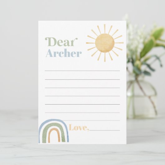 Herr Onederful Birthday Time Capsule Message Card Dankeskarte (Stehend Vorderseite)