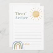 Herr Onederful Birthday Time Capsule Message Card Dankeskarte (Vorne/Hinten)