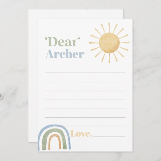 Herr Onederful Birthday Time Capsule Message Card Dankeskarte (Vorne/Hinten)