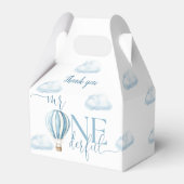 Herr Onederful Blue Balloon Boy 1st Birthday Geschenkschachtel (Rückseite)