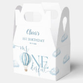 Herr Onederful Blue Balloon Boy 1st Birthday Geschenkschachtel (Geöffnet)