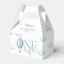 Herr Onederful Blue Balloon Boy 1st Birthday