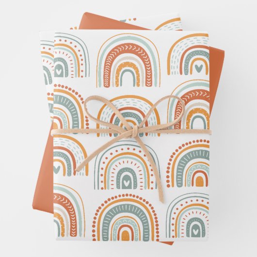 HERR Onederful Boho Rainbow Birthday Geschenkpapier Set (Beispiel)