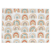 HERR Onederful Boho Rainbow Erster Geburtstag Große Geschenktüte (Rückseite)