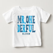 Herr Onederful First Birthday Baby Bodysuit Baby T-shirt (Vorderseite)