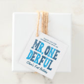 Herr Onederful First Birthday Foto Vielen Dank Geschenkanhänger (Beispiel)