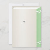 Herr Onederful Green Mustache Erster Geburtstag Einladung (Rückseite)