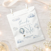 Herr ONEderful Hot Air Ballon Boy 1st Birthday Blu Geschenktütchen (Ausgeschnitten)