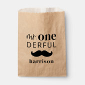 Herr Onederful Individuelle Name Mustache Geschenktütchen (Vorderseite)
