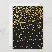 Herr Onederful Invitation Black and Gold Einladung (Rückseite)