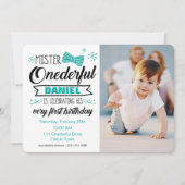 Herr Onederful Invitation Einladung (Vorderseite)