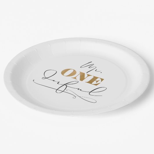 Herr Onederful Paper Tellers Pappteller (Schrägansicht)