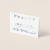 Herr Onederful Real Foil Dankeschön Karte (Vorderseite)