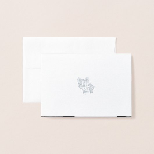 Herr Onederful Real Foil Dankeschön Karte (Rückseite mit Umschlag)