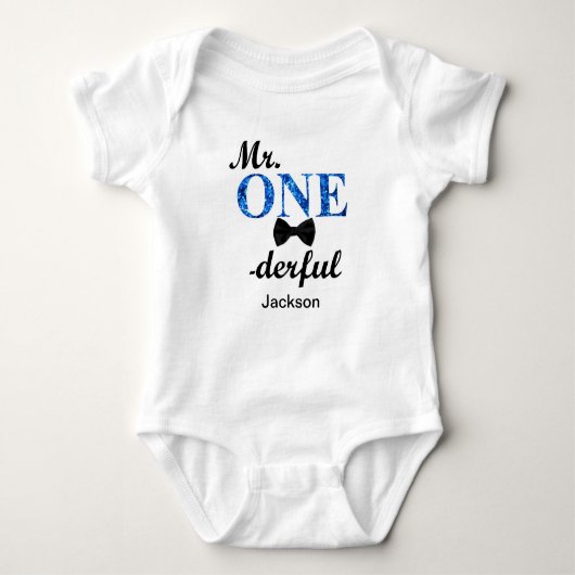 Herr ONEderful Romper Baby Strampler (Vorderseite)