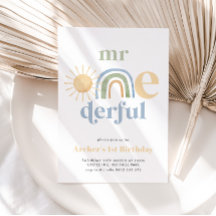 Herr Onederful Sun Rainbow Boys 1. Geburtstag