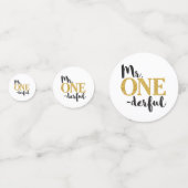 Herr ONEderful Table Confetti in Black and Gold Konfetti (Vorderseiten)