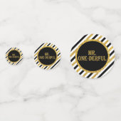 Herr ONEderful Table Confetti in Black and Gold Konfetti (Rückseiten)