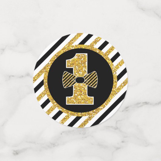 Herr ONEderful Table Confetti in Black and Gold Konfetti (Klein Vorderseite)