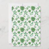 HERR Onederful Tropical Greenery Moderne 1. Geburt Einladung (Rückseite)