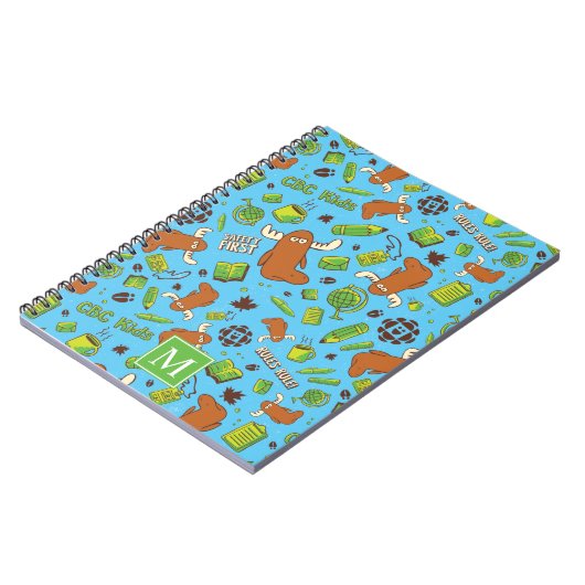 Herr Orlando Pattern Monogram Notebook Notizblock (Linke Seite)