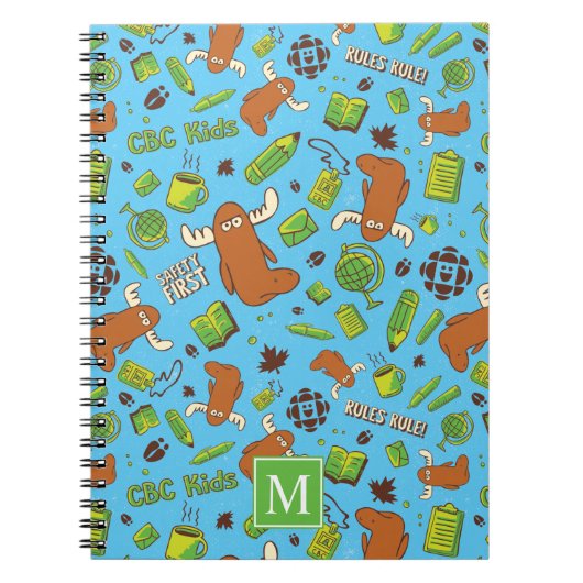 Herr Orlando Pattern Monogram Notebook Notizblock (Vorderseite)