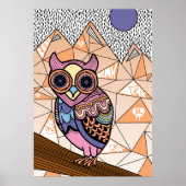 Herr Owl Art Print Poster (Vorne)