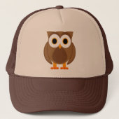 Herr Owl Cartoon Hat Truckerkappe (Vorderseite)