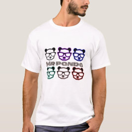 Herr Panda Süßes Minimal Design T-Shirt