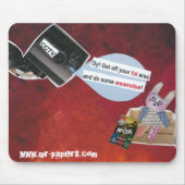 Herr Papers - CCTV Mousepad (Vorne)