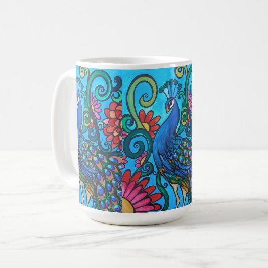 Herr Peacock Kaffeetasse (Vorderseite Links)