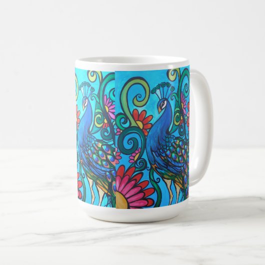 Herr Peacock Kaffeetasse (VorderseiteRechts)