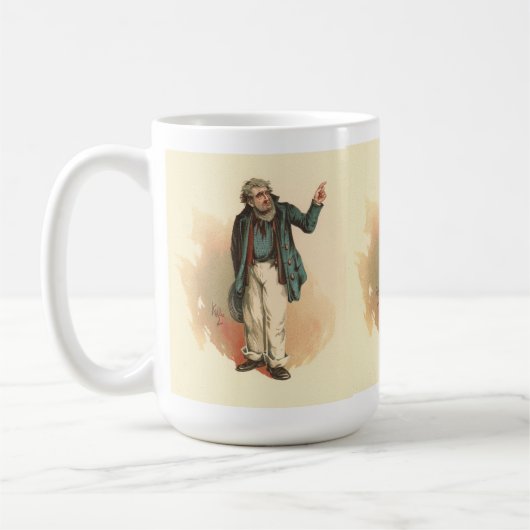 Herr Peggotty von Kyd - Dickens' David Copperfield Kaffeetasse (Links)