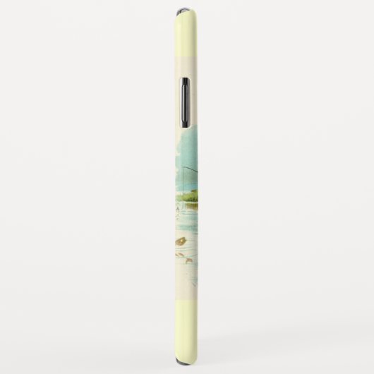 HERR PELICAN FISCHERMONOGRAM, Creme Case-Mate iPhone Hülle (Hinten/Rechts)