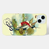 HERR PELICAN FISCHERMONOGRAM, Creme Case-Mate iPhone Hülle (Rückseite (Horizontal))